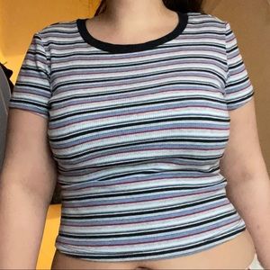 Striped crop top